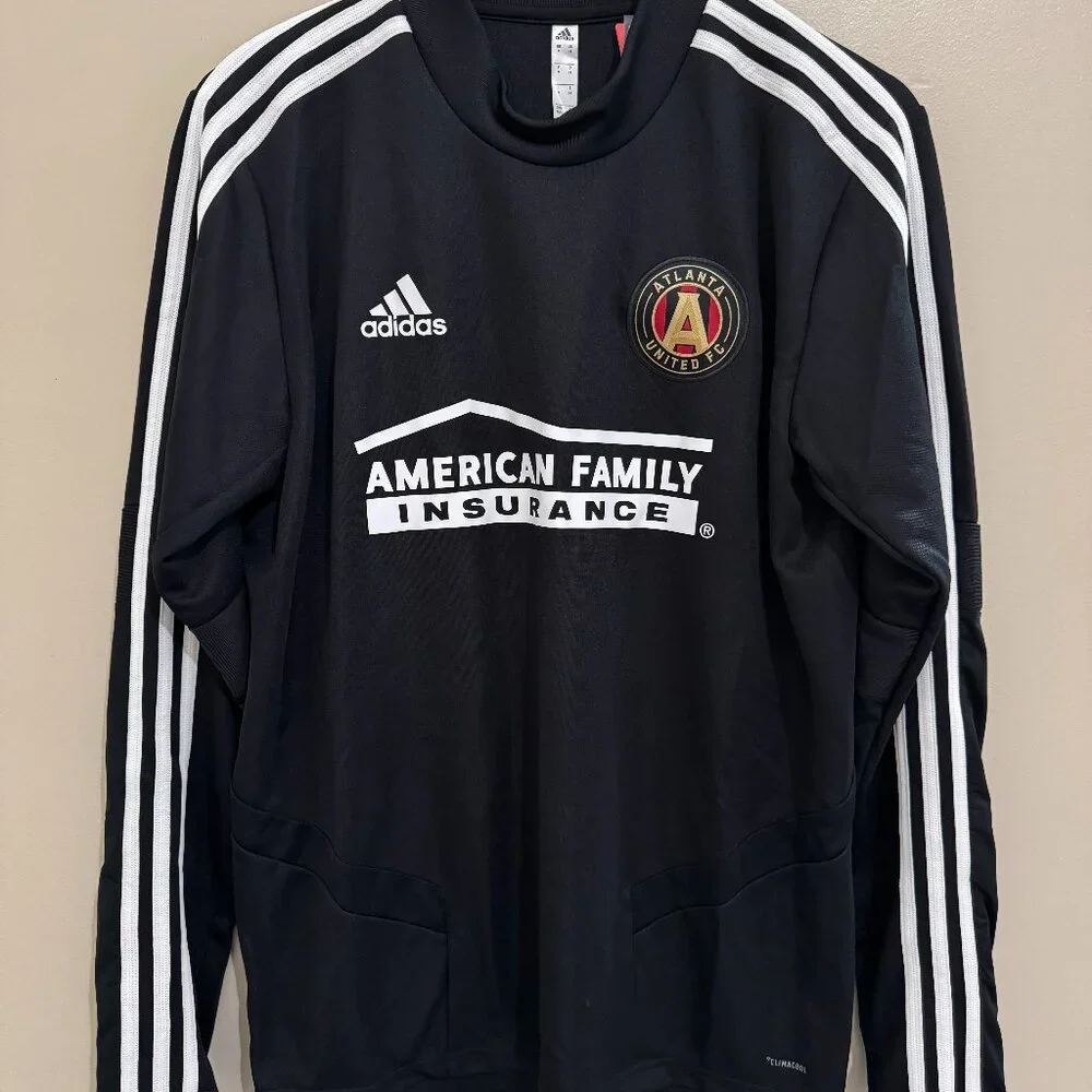 Adidas Atlanta United F.C Team Issue Tiro19 Soccer Training Top LS Black Mens M